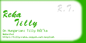 reka tilly business card